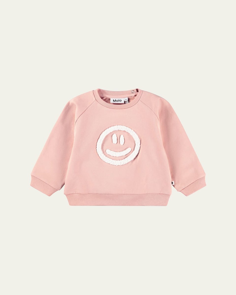 Girl's Disc Organic Cotton Sweatshirt, Size Newborn-